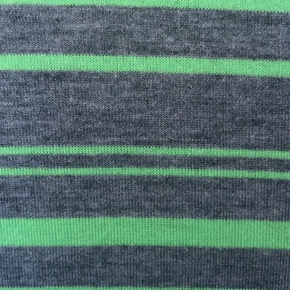 Poof Girl Excellence striped T-shirt green and grey. Girls size 6X - Picture 4 of 4
